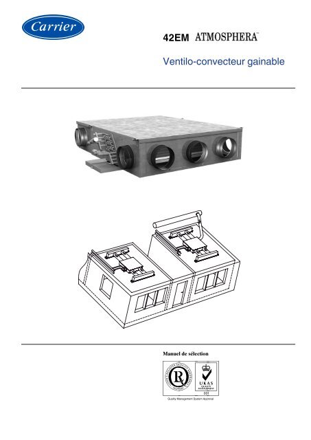 Ventilo-convecteur gainable 42EM - Carrier