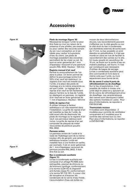 Ventilo-convecteurs UniTrane™ - Document sans nom