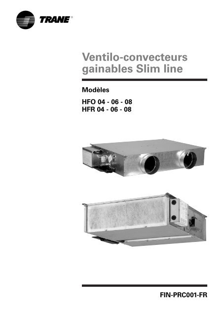 Ventilo-convecteurs gainables Slim line - Document sans nom