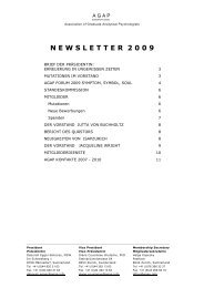 AGAP Newsletter 2009 deutsch r - AGAP International - Association ...