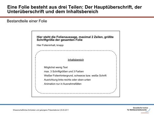 Gelungene Präsentationen und Wissenschaftliches Schreiben - DICE