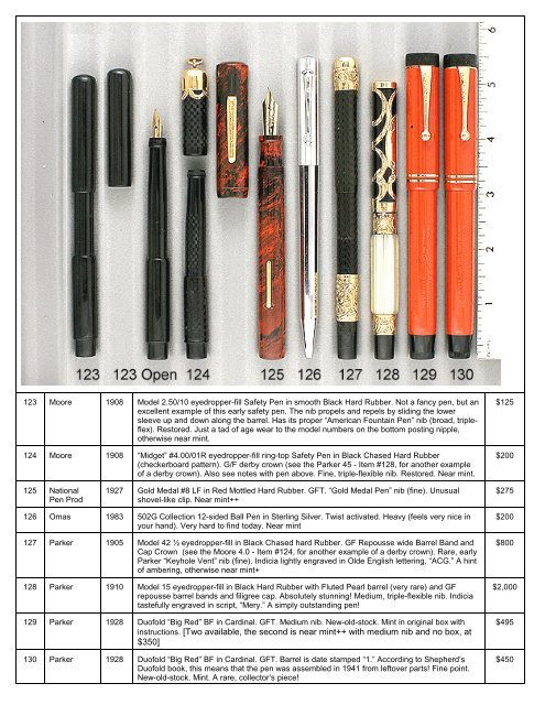 Download Catalog #46 PDF File - Vintage Pens at Gopens.com