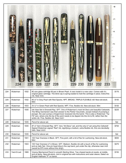 Download Catalog #46 PDF File - Vintage Pens at Gopens.com