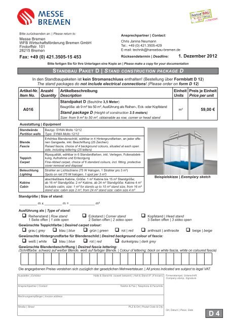 Servicehandbuch (komplett) - hanseBAU