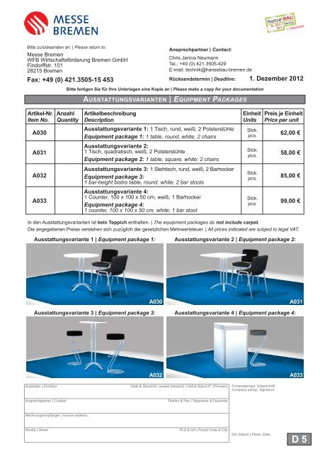 Servicehandbuch (komplett) - hanseBAU