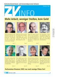 Ausgabe 10 - Zentralverband Öffentliches Personal Schweiz