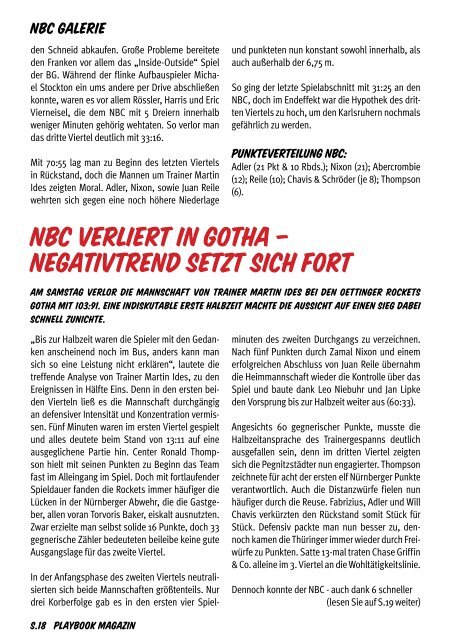 PLAyBOOk - Nürnberger Basketball Club