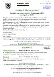 05/2011 Einladung zur Jungbürgerfeier Jahrgang 1993 ... - Adnet