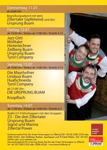 Flyer - Ursprung Buam