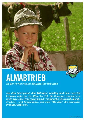 Almabtrieb â€“ Flyer im PDF-Format