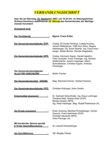 2007.09.25 - .PDF - Marktgemeinde Vorchdorf