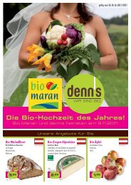 Die Bio-Hochzeit des Jahres! - Biomarkt Maran