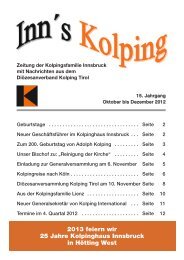 Ausgabe 4 - Kolpinghaus Innsbruck