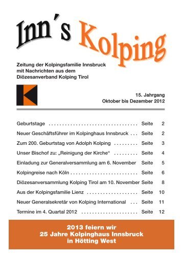 Ausgabe 4 - Kolpinghaus Innsbruck