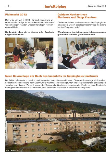 Ausgabe 1 - Kolpinghaus Innsbruck