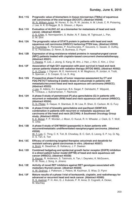 annual meeting program - American Society of Clinical Oncology