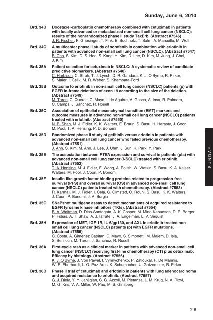 annual meeting program - American Society of Clinical Oncology