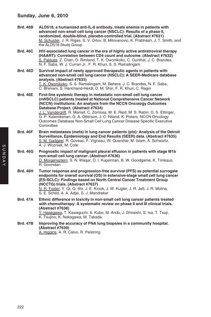 annual meeting program - American Society of Clinical Oncology