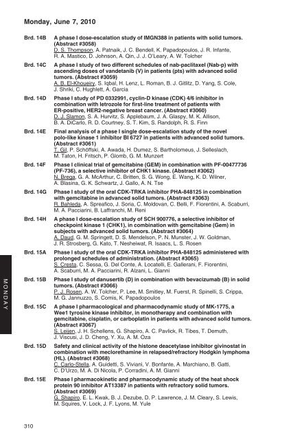 annual meeting program - American Society of Clinical Oncology