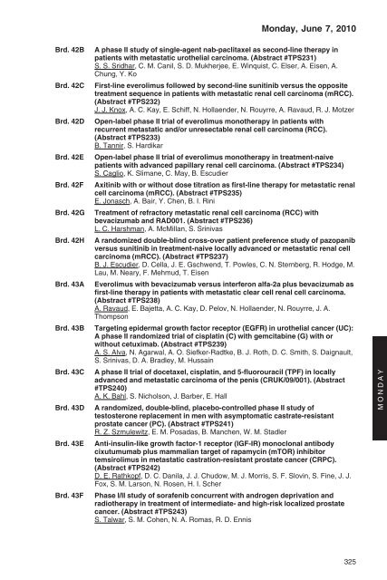 annual meeting program - American Society of Clinical Oncology