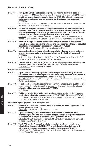 annual meeting program - American Society of Clinical Oncology