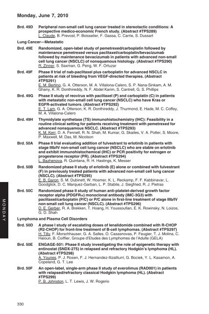 annual meeting program - American Society of Clinical Oncology