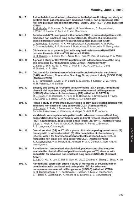 annual meeting program - American Society of Clinical Oncology