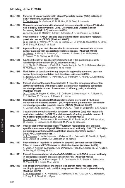 annual meeting program - American Society of Clinical Oncology