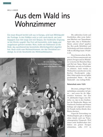 Aus dem Wald ins Wohnzimmer - Forum Umweltbildung
