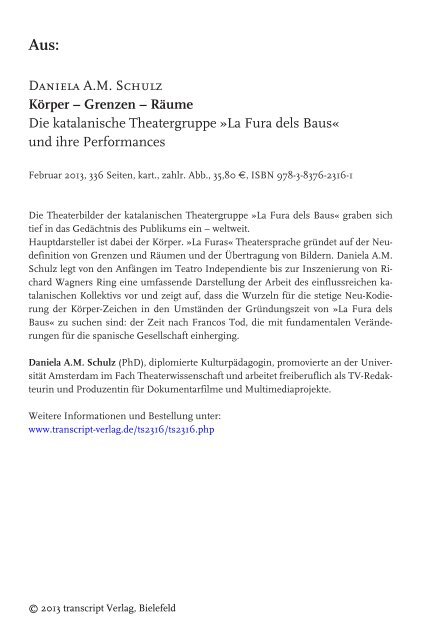 Leseprobe - transcript Verlag