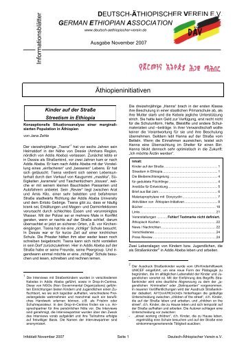 11/07 Äthiopieninitiativen (32 S., 475kb) - Deutsch-Aethiopischer ...