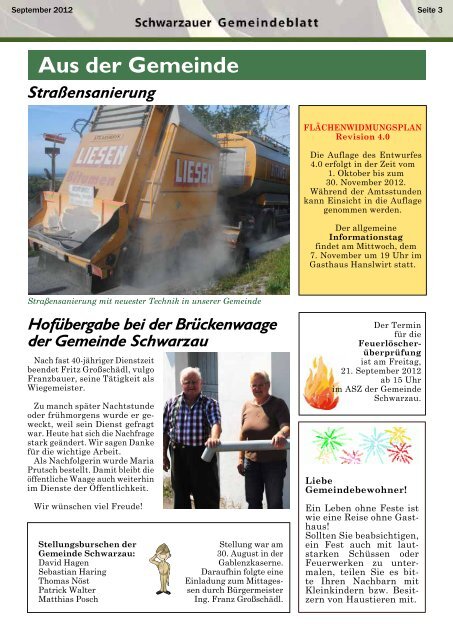 Gemeindeblatt.Schwarzau.2012-2 - Schwarzau im Schwarzautal
