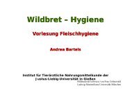 Wildbret – Hygiene - Fachbereich 10 - Veterinärmedizin