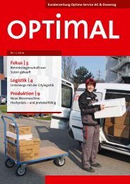 Ausgabe Nr. 1/10 - Optimo Service AG