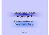 Einführung in das Arbeitsrecht