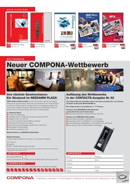 Contacts 53 - Compona AG