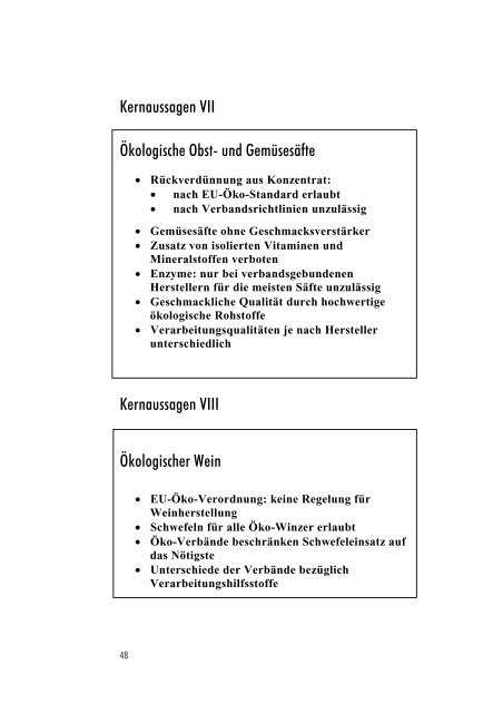 Ökologische Lebensmittel- verarbeitung - Oekolandbau.de