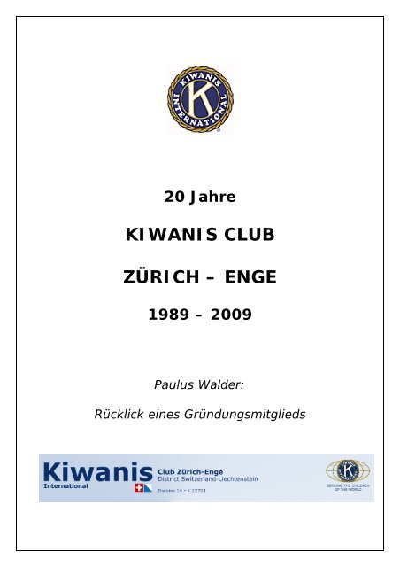 KIWANIS CLUB ZÜRICH – ENGE
