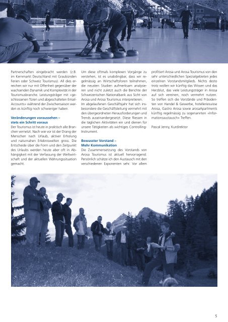 Jahresbericht 2010/11 - Arosa