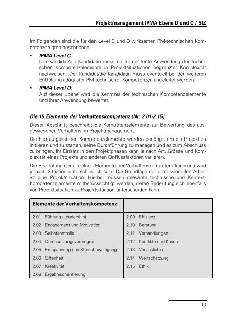 Projektmanagement - Bildungszentrum Wirtschaft Weinfelden