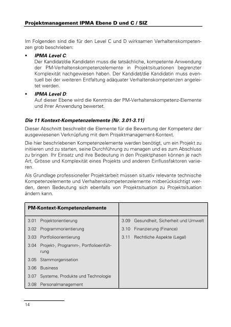 Projektmanagement - Bildungszentrum Wirtschaft Weinfelden