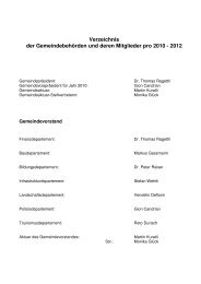 Konstituierungsliste 2010 - 2012 - Gemeinde Flims