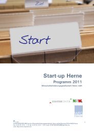Start-up Herne - WFG Herne