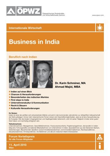 Business in India - ÖPWZ