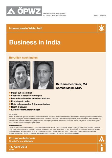 Business in India - ÖPWZ