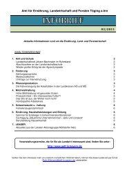 Amt für Ernährung, Landwirtschaft und Forsten Töging a.Inn 03/2011