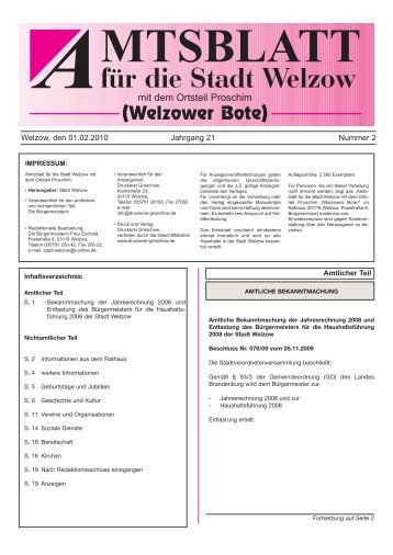 mtsblatt - Welzow