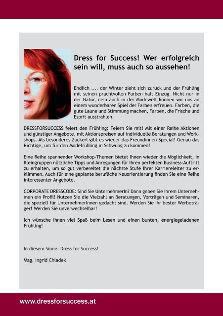 Image-News 01/2011 - Dressforsuccess