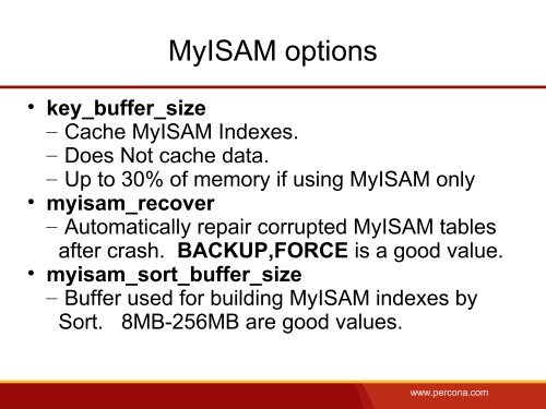 Optimizing MySQL Configuration