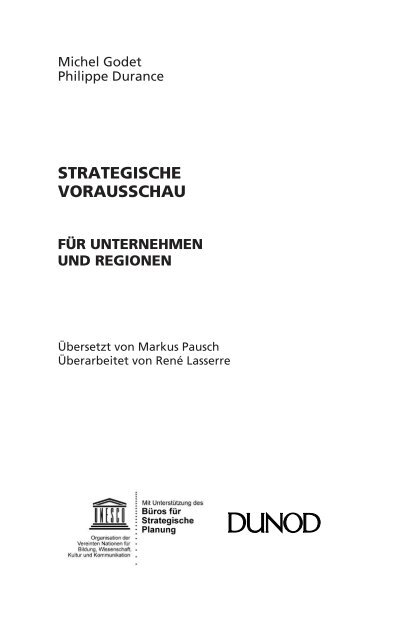 STRATEGISCHE VORAUSSCHAU - La prospective